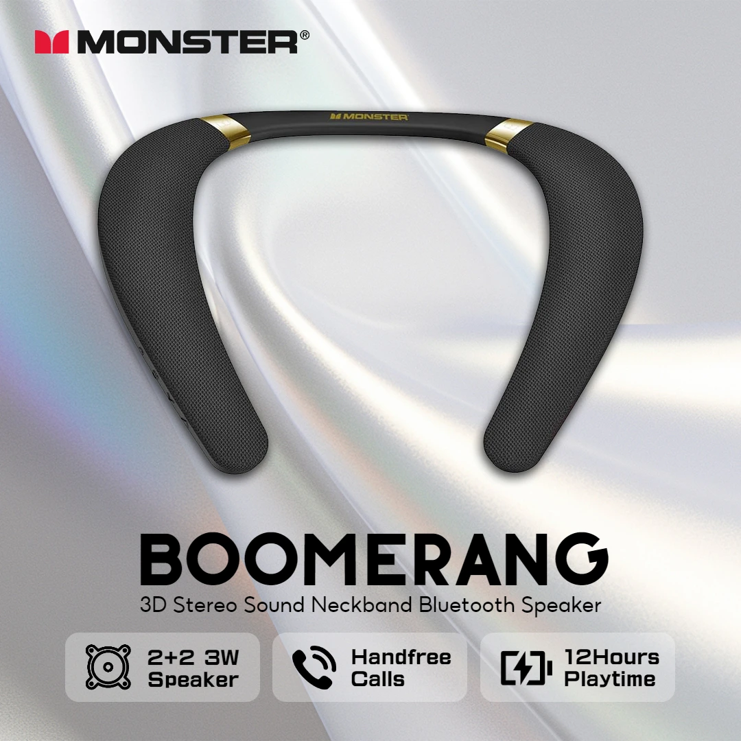 Bluetooth Speaker Waterproof - Новый Bluetooth-динамик Monster Boomerang с креплением